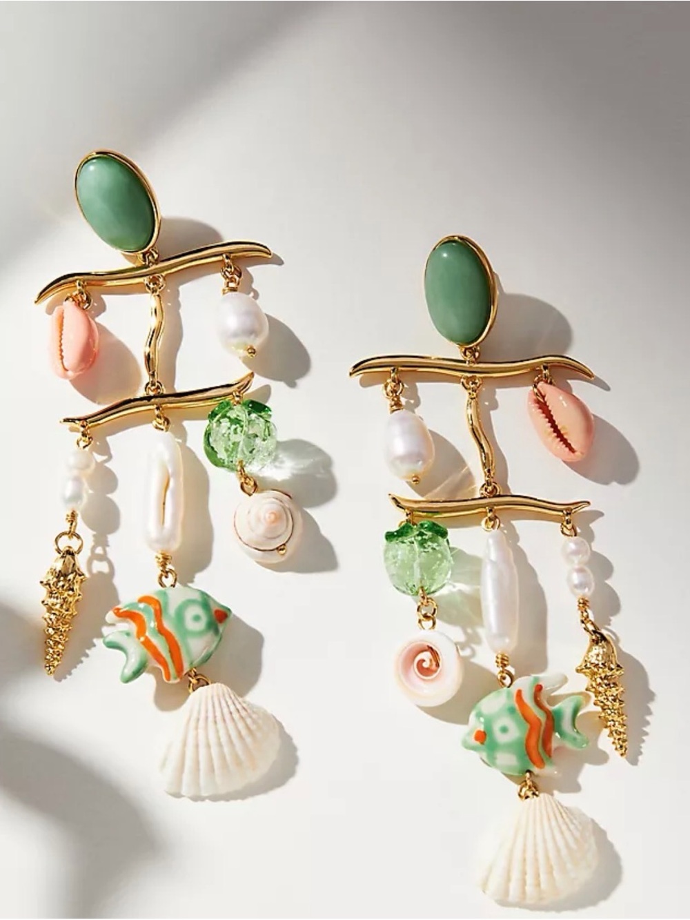 Mignonne Gavigan Multi-Color Sea Charm Drop Earrings